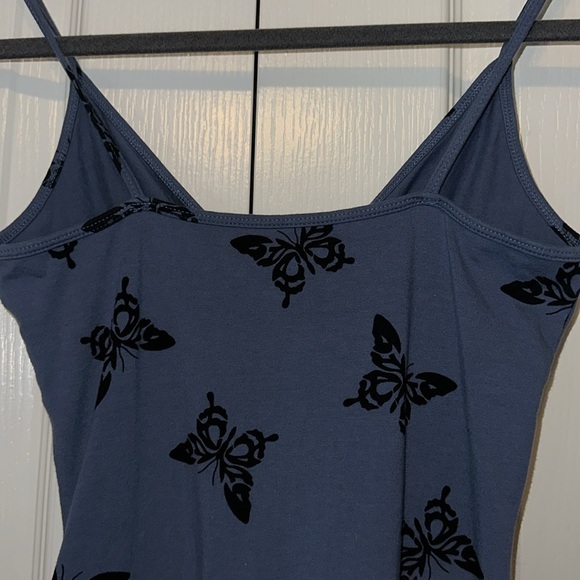 Butterfly Sleveless Blue Dress Size Small - Picture 7 of 14